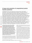 Research paper thumbnail of A large-scale evaluation of computational protein function prediction