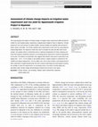 Research paper thumbnail of Assessment of climate change impacts on irrigation water requirement and rice yield for Ngamoeyeik Irrigation Project in Myanmar