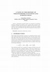 Research paper thumbnail of A NOTE ON THE HISTORY OF TRIGONOMETRIC FUNCTIONS AND SUBSTITUTIONS