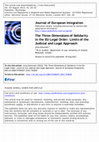 Research paper thumbnail of The Three Dimensions of Solidarity in the EU Legal Order: Limits of the Judicial and Legal Approach