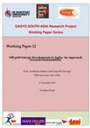 Research paper thumbnail of Working Paper 12: Off-grid energy development in India: An approach towards sustainability