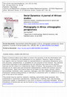 Research paper thumbnail of Review: Photography in Africa