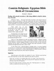 Research paper thumbnail of Comixio Religionis: Egyptian Bible Birds of Circumcision