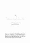 Research paper thumbnail of Multidimensional Inventory of Perfectionism in Sport (MIPS): English version [2006]