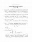 Research paper thumbnail of Geometry Qualifying 1999