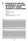 Research paper thumbnail of Integració de mètodes quantitatius als estudis de territori: anàlisi estadística multivariant