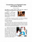 Research paper thumbnail of Circumcision as an Organized Crime and Offender Profile