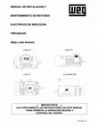 Research paper thumbnail of MANUAL DE INSTALACION Y MANTENIMIENTO DE MOTORES