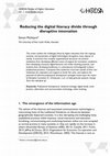 Research paper thumbnail of Reducing the digital literacy divide through disruptive innovation