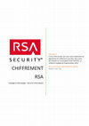 Research paper thumbnail of Cryptographie : Chiffrement RSA