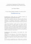 Research paper thumbnail of Conclusões do lançamento do Observatorio da Cooperação Decentralizada França-América do Sul