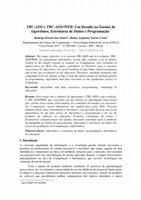 Research paper thumbnail of TBC-AED E TBC-AED/WEB: Um Desafio No Ensino De Algoritmos, Estruturas De Dados E Programação