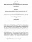 Research paper thumbnail of Public interest litigation and co-participative judicial enforcement of public policies - Dierle Nunes, Humberto Theodoro Júnior and Alexandre Bahia