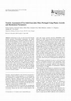 Research paper thumbnail of Toxicity Assessment of Two Soils From Jales Mine (Portugal) Using Plants: Growth and Biochemical Parameters