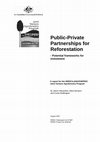 Research paper thumbnail of Public-private Partnerships for Reforestation: Potential frameworks for investment