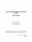 Research paper thumbnail of Learning Object Review Instrument (LORI)