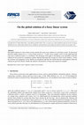 Research paper thumbnail of On the global solution of a fuzzy linear system