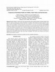 Research paper thumbnail of Comparison of distribution models for peakflow, flood volume and flood duration