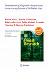 Research paper thumbnail of Development of old-growth characteristics in uneven-aged forests of the Italian Alps