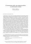 Research paper thumbnail of El mesianismo judío, una respuesta política a la dominación romana