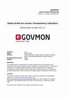 Research paper thumbnail of State-of-the-art review: transparency indicators