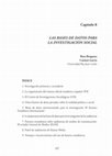 Research paper thumbnail of Las bases de datos para la investigación social