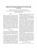 Research paper thumbnail of Robust speech recognition from noise-type based feature compensation and model interpolation in a multiple model framework