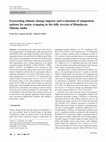 Research paper thumbnail of Forecasting climate change impacts and evaluation of adaptation options for maize cropping in the hilly terrain of Himalayas: Sikkim, India