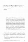 Research paper thumbnail of 'After being so long Prisoners, they will not return to Slavery in Russia': An Aegean Network of Violence between Empires and Identities," Journal of Ottoman Studies/Osmanlı Araştırmaları Dergisi 44 (2014)