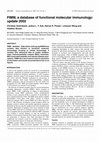 Research paper thumbnail of FIMM, a database of functional molecular immunology: update 2002