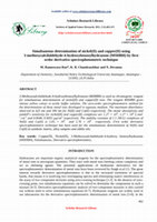 Research paper thumbnail of Simultaneous determination of nickel (II) and copper (II) using 3-methoxysalcilaldehyde-4-hydroxybenzoylhydrazone (MSHBH) by first order derivative …