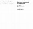 Research paper thumbnail of La construccion social de la realidad Berger Peter y Luckmann