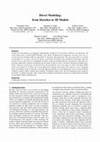 Research paper thumbnail of Direct modeling: from sketches to 3D models