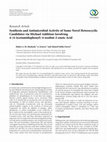 Research paper thumbnail of Synthesis and Antimicrobial Activity of Some Novel Heterocyclic Candidates Via Michael Addition Involving 4-(4-Acetamidophenyl)-4-oxobut-2-enoic Acid.