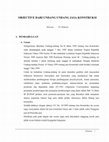 Research paper thumbnail of OBJECTIVE DARI UNDANG UNDANG JASA KONSTRUKSI