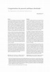 Research paper thumbnail of « L’organisation politique almohade »