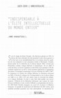 Research paper thumbnail of La Revue des Deux Mondes, "Indispensable à l'élite intellectuelle du monde entier"