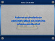 Research paper thumbnail of Auto executoriedade administrativa em matéria ambiental