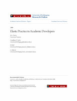 Research paper thumbnail of Elastic Practice In Academic Developers