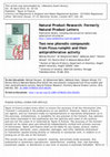 Research paper thumbnail of Two new phenolic compounds from Ficus rumphii and their antiproliferative activity