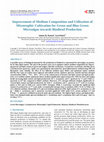 Research paper thumbnail of Improvement of Medium Composition and Utilization of Mixotrophic Cultivation for Green and Blue Green Microalgae towards Biodiesel Production