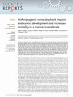 Research paper thumbnail of Nedelec, S.L., Radford, A.N., Simpson, S.D., Nedelec, B., Lecchini. D, & Mills S.C. 2014 Anthropogenic noise playback impairs embryonic development and increases mortality in a marine invertebrate. Scientific Reports 4, 5891