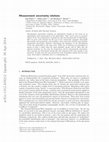 Research paper thumbnail of Measurement Uncertainty Relations