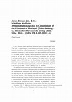 Research paper thumbnail of Ritual in Late Mīmāṃsā. Review of James Benson's edition of Mahādeva Vedāntin, Mīmāṃsānyāyasaṅgraha