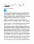 Research paper thumbnail of Language, power and knowledge in the Lusosphere, Seminar, Special issue on ‘The Lusosphere’, No. 630, Feb 2012.