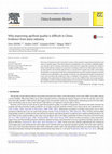 Research paper thumbnail of Why improving agrifood quality is difficult in China: Evidence from the dairy industry