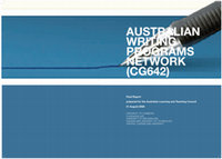 Research paper thumbnail of Australian writing programs network (CG642)