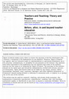 Research paper thumbnail of Before, after, in and beyond teacher education