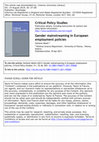 Research paper thumbnail of Gender mainstreaming in european employment policies