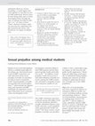 Research paper thumbnail of Sexual prejudice among medical students